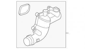Фланец системы охлаждения Ford Escape MK4 20-26 hybrid, plug-In
