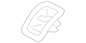 Накладка Isofix заднего ряда Audi A6 C7 12-18 бежевая