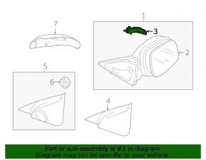 Поворотник дзеркала лівий Mazda3 MPS 09-13