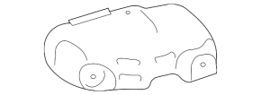 Захист колектора лівий Toyota Solara 3.3 04-08