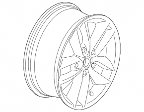 Диск колесный R17x7JxET50 r124 styling Mini Cooper Countryman R60 10-16 черный