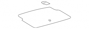 Пол багажника центральный Lexus GS300 GS350 GS430 06-11