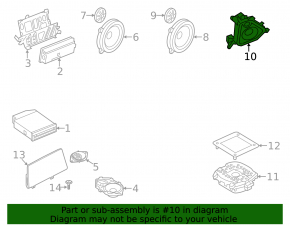 Динамик с пищалкой задний правый стойки BMW X3 G01 18-21 Harman Kardon