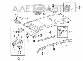 Ручка потолка передняя левая Toyota Prius 20 04-09 беж