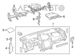 Сетка динамика передней панели правая Toyota Camry v50 12-14 usa черная