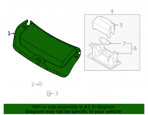 Обшивка крышки багажника Hyundai Sonata 20-23 черная, HEV