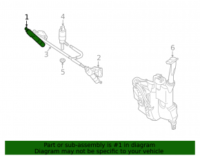 Форсунка омивача фари права Mercedes W164 ML 06-11