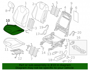 Водительское сидение Ford Focus mk3 15-18 рест, без airbag, механич, ткань черн
