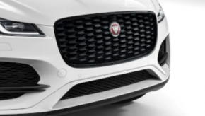 Решетка радиатора grill Jaguar F-Pace 21-23 R-Dynamic, черный глянец