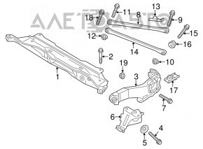 Подрамник задний Mini Cooper Countryman R60 10-16 fwd