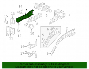 Четверть передняя левая Honda CRV 17-22