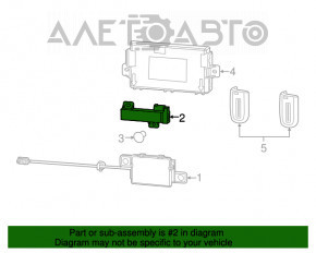 Антенна keyless Dodge Challenger 15-23