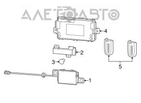 Антенна keyless Dodge Challenger 15-23