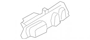Управление водительским сиденьем Hyundai Santa FE 21-23 с черными кнопками, под поясничный подпор, царапины