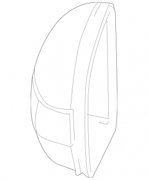 Крышка зеркала правая Mercedes W164 ML 06-11 черная