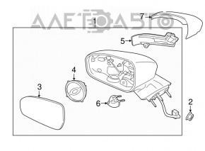 Крышка зеркала левая Ford Fusion mk5 13-20 EUR под поворотник
