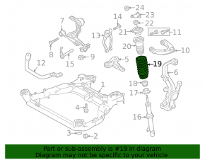 Пружина передняя правая Mazda6 09-13