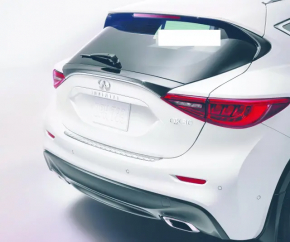 Накладка заднего бампера верхняя Infiniti QX30 17-19 хром