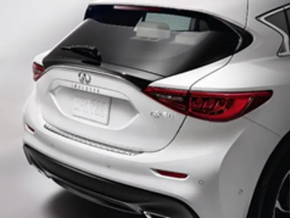 Накладка заднего бампера верхняя Infiniti QX30 17-19 хром