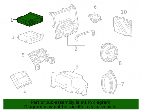 Radio Receiver Cadillac CTS 14-