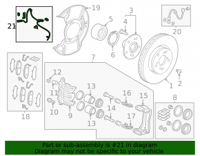 Датчик ABS передний правый Acura RDX 19-25 Without advance