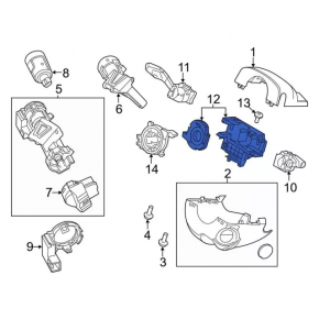 Датчик угла поворота руля Ford Transit Connect MK2 13-18