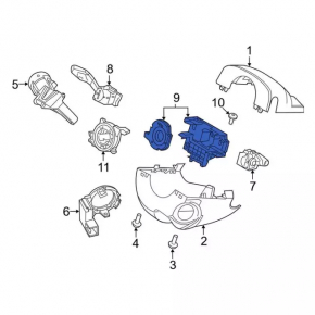 Датчик угла поворота руля Ford Transit Connect MK2 13-18
