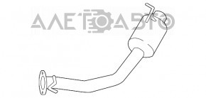 Глушитель задняя часть с бочкой Lexus RX450h 16-22