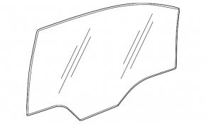 Стекло двери передней левой Chevrolet Equinox EV 24-26