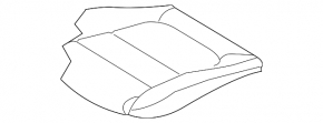 Водійське сидіння Mazda CX-5 13-15 без airbag, тканина чорна