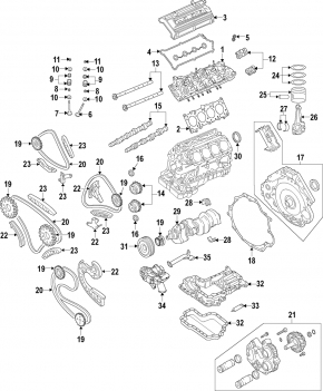 Натяжитель цепи ГРМ малой цепи правый Audi Q7 4L 10-15 4.2T