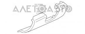 Накладка колени водителя Mini Cooper Countryman R60 10-16 черн, царапины