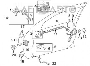 Ограничитель двери передней левой Lexus IS200 IS300 99-01