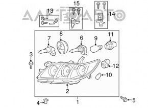 Фара передняя левая Toyota Camry v40 07-09