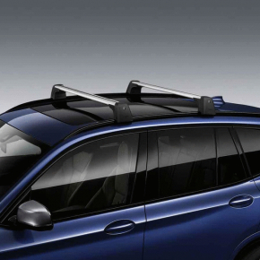 Рейлінги поперечні 2шт BMW X3 G01 18-21 сірі