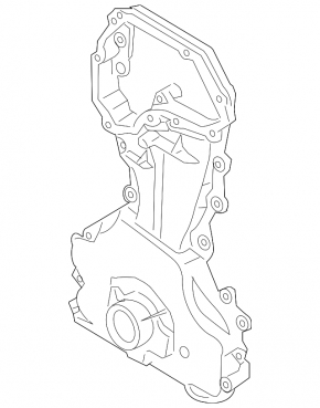 Передняя крышка двигателя Nissan Rogue 08-15 2.5