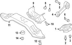 Подушка двигуна права Subaru Forester 25-26