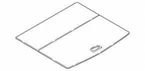 Пол багажника BMW X1 F48 16-22 черный