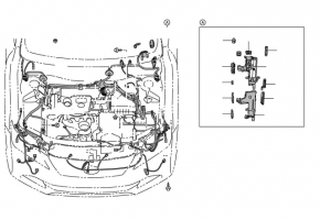 Блок предохранителей подкапотный правый Toyota Camry v55 15-17 без проводки