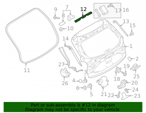 Уплотнитель двери багажника верхний Mazda CX-50 23-26