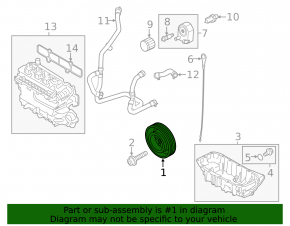 Шкив коленвала Ford Escape MK4 20-22 1.5T