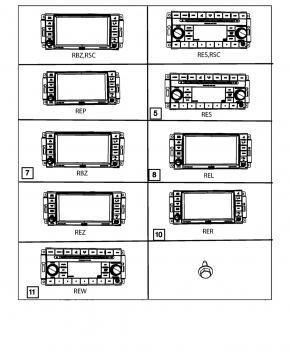 Головное устройство Jeep Compass 11-12