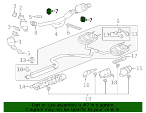 Кронштейн глушителя передний левый Chevrolet Impala 14-20 2.5