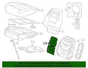 Подогрев пассажирской спинки Chevrolet Equinox EV 24-26