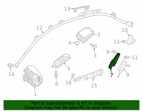 Подушка безопасности airbag левого сиденья Mercedes W213 E 17-23