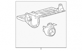 Накладка под кнопку Start/Stop Toyota Venza 21-24 черн, царапины