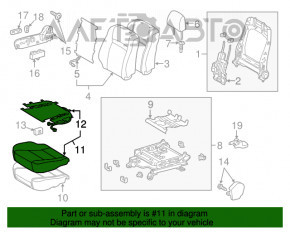 Пассажирское сидение Toyota Camry v50 12-14 usa без airbag, механическое, ткань серое, под химчистку