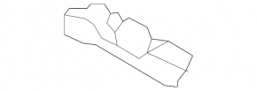 Крепление переднего бампера правое Honda Crosstour 10-15 2013-15