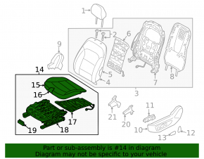 Водительское сидение Hyundai Elantra AD 17-18 без airbag, кожа беж, электро, повреждение водой, не работает электрика