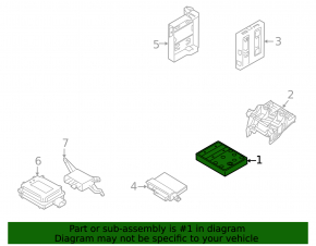 Onboard Body Comfort Control Module Audi A4 B8 08-16